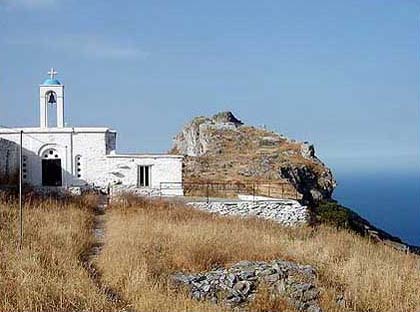 Faneromeni church in the Castle ANDROS PHOTO GALLERY - FANEROMENIS CASTLE