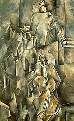 For the first time in Greece, the Museum of Modern Art (Vasilis and Eliza Goulandris Foundation), hosts, from June 29 till September 28, 2003, works of the great French painter Georges Braque (1882-1963). The  man who, with Pablo Picasso, originated cubism and the cubist style, and became one of the major figures of 20th-century art, will be represented through a series of sculptures, paintings and graphics from all his creative phases. <br><br>

Originally impressed by Matisse and Derain with the brilliant colors and a loose structure of forms, he later shifted his attention to the paintings of Paul Cezanne and his strangely distorted forms and unconventional perspective, to finally paint in the manner that came to be called cubist. His intense study of the effects of light and perspective, led him to question most standard artistic conventions. In this way Braque called attention to the very nature of visual illusion and artistic representation. <br><br>

His close work with Picasso produced paintings of neutralized color and complex patterns of faceted form, now called analytic cubism, while experimenting with collage at the same time. This fertile collaboration ended during World War I, when Braque was seriously wounded. <br><br>

Braque continued tirelessly to work, producing a considerable number of distinguished paintings, graphics, and sculptures, developing a more personal style, characterized by brilliant color and textured surfaces and, later, by the human figure.

